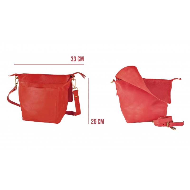 zerimar shoes Bolso de bandolera con solapa y cremallera SILCO 25x33 cm Envío internacional gratuito