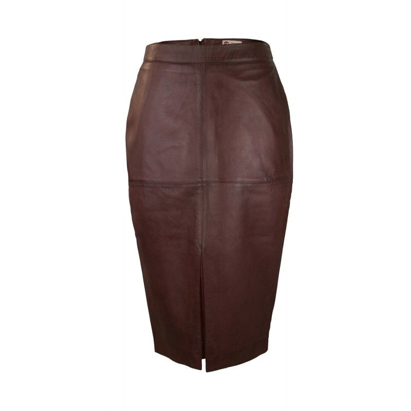 zerimar shoes Falda entubada de cuero midi Precio ultrabajo