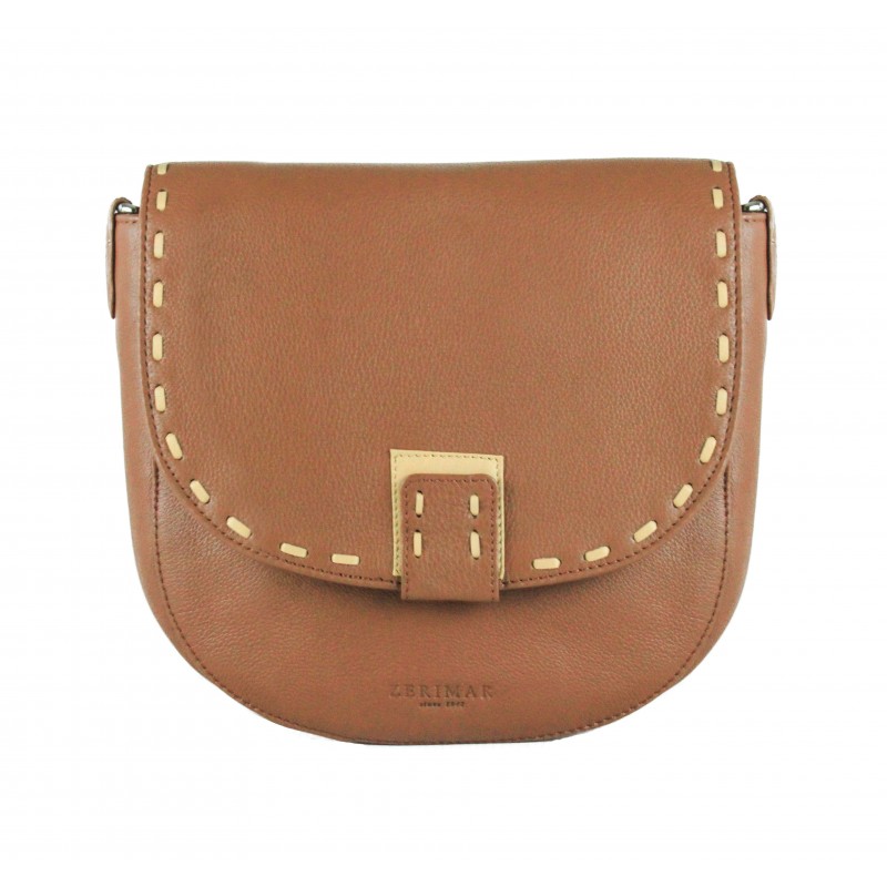 zerimar shoes Bolso de piel detalle beige con doble asa 23x6x23 cm 2025