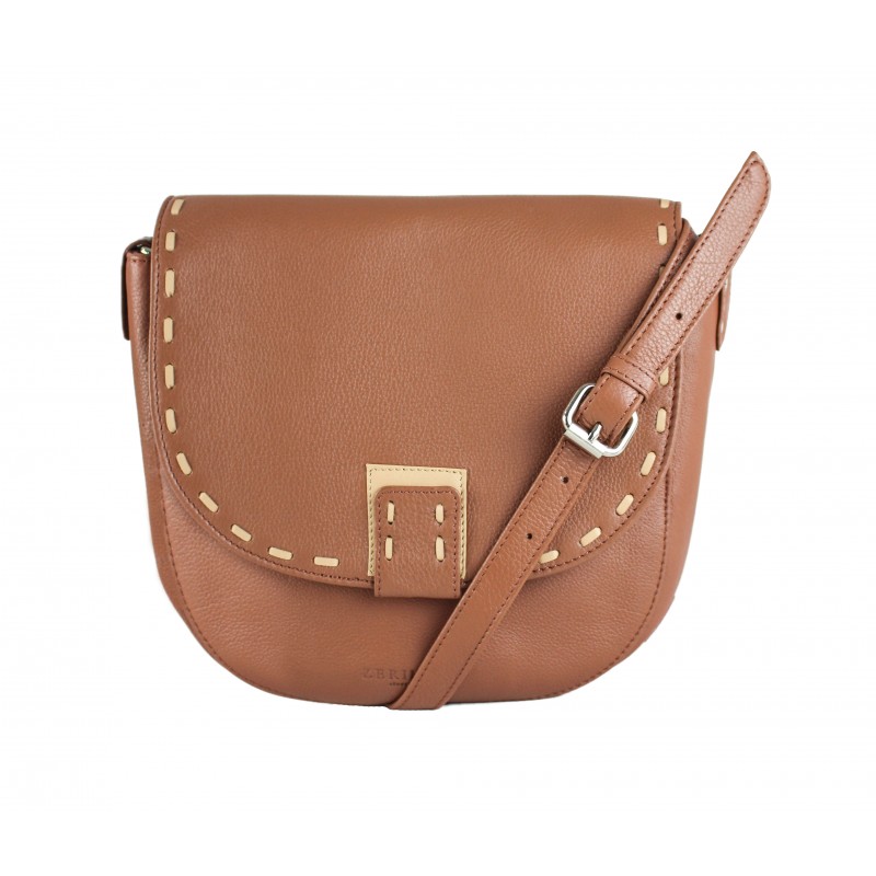 zerimar shoes Bolso de piel detalle beige con doble asa 23x6x23 cm 2025