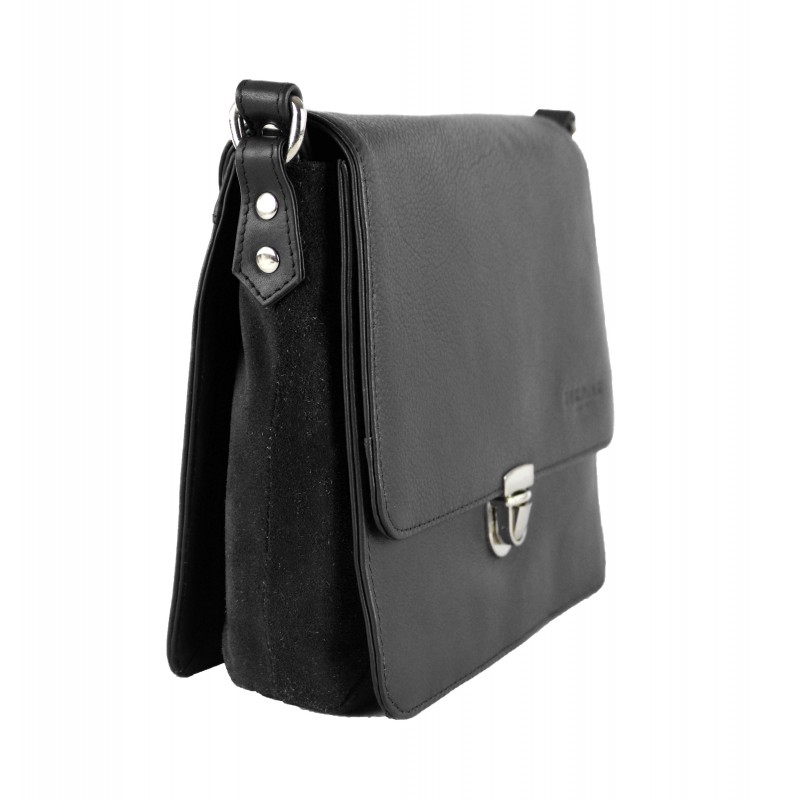 zerimar shoes Bolso bandolera de piel combinado 23x5x21 cm Outlet