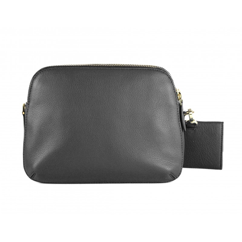 zerimar shoes Bolso de piel con doble cremallera 24x9x17 cm Ofertas