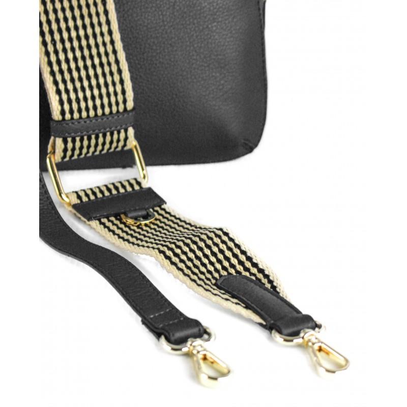 zerimar shoes Bolso de piel con doble cremallera 24x9x17 cm Ofertas