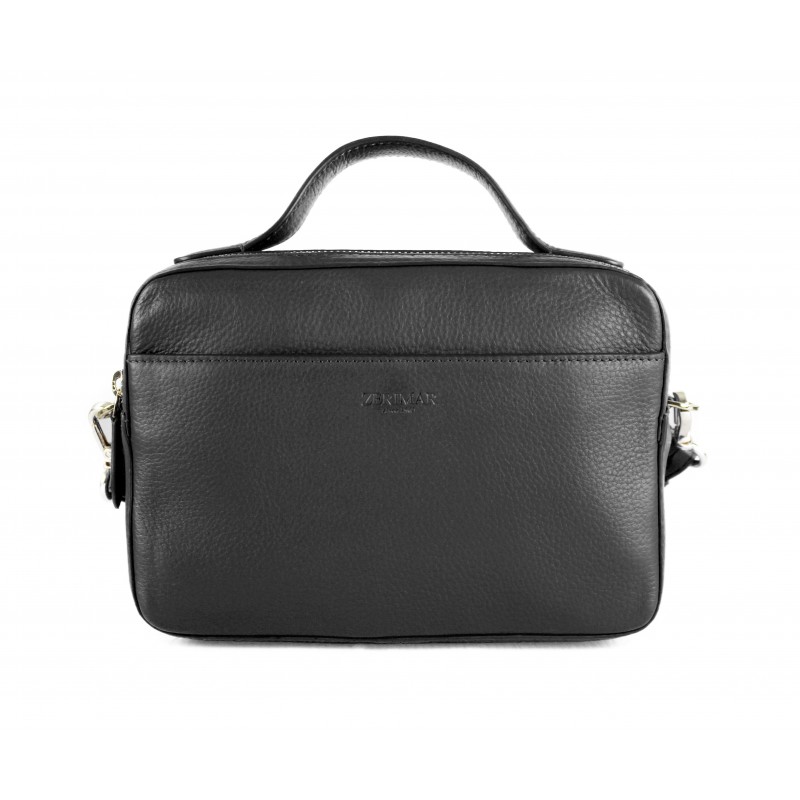 zerimar shoes Bolso de piel con doble cremallera 23x9x15 cm Venta caliente