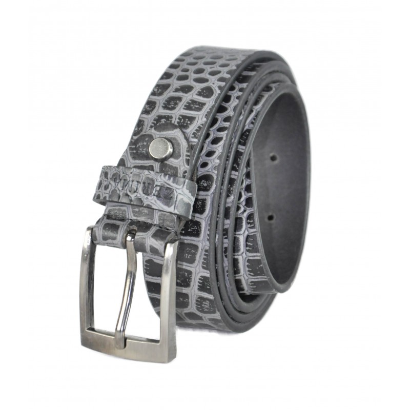zerimar shoes Cinturon de piel grabado modelo CRYSIS Gran oferta