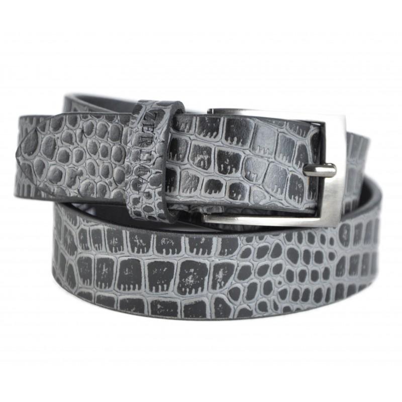 zerimar shoes Cinturon de piel grabado modelo CRYSIS Gran oferta