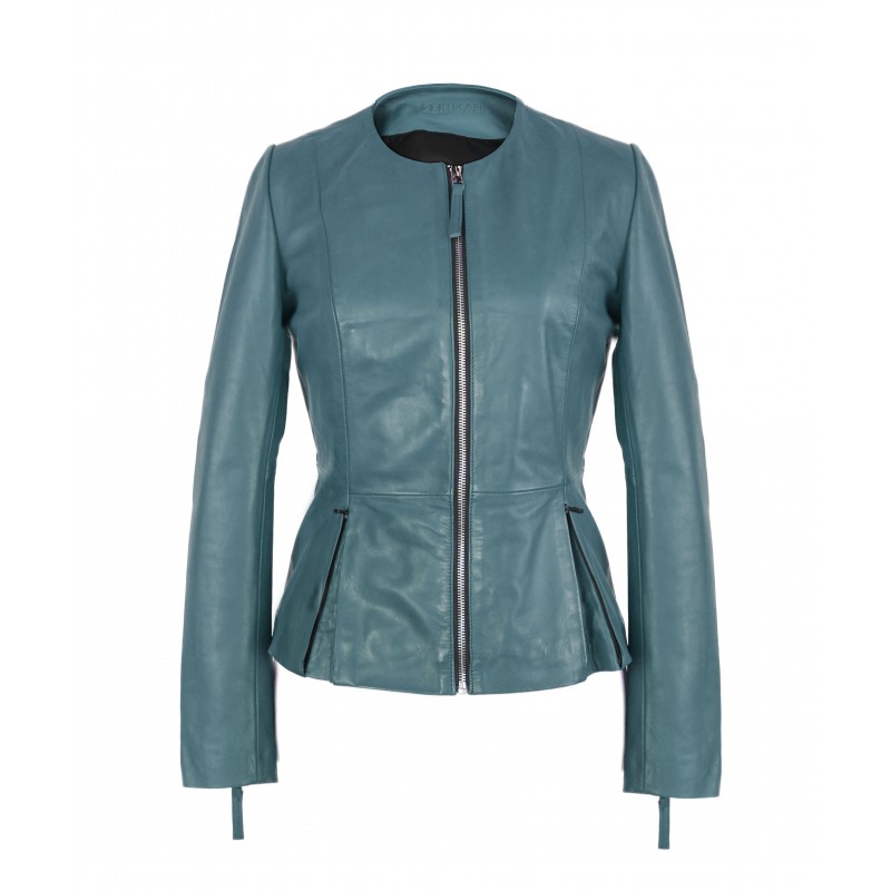 zerimar shoes Chaqueta de piel con cremalleras modelo OPEN Descuento