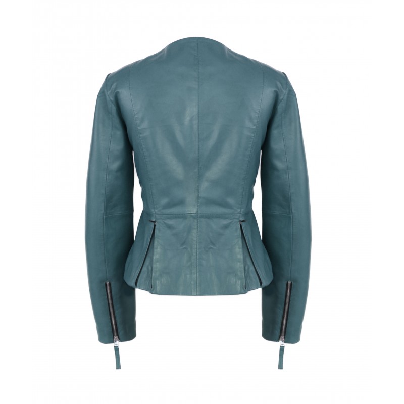 zerimar shoes Chaqueta de piel con cremalleras modelo OPEN Descuento