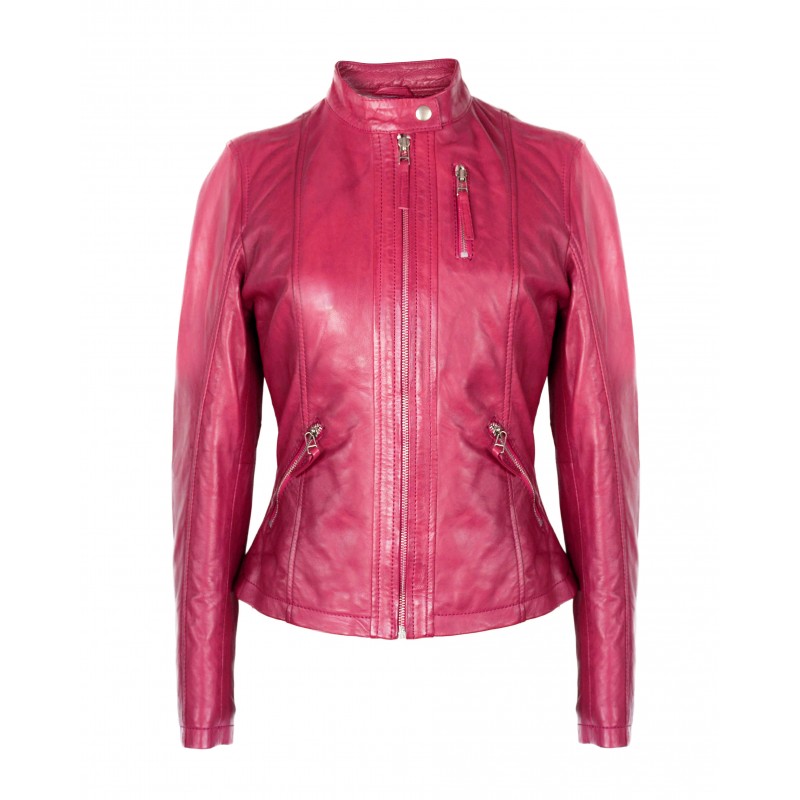 zerimar shoes Chaqueta de piel con laterales elásticos modelo OCHO Tienda