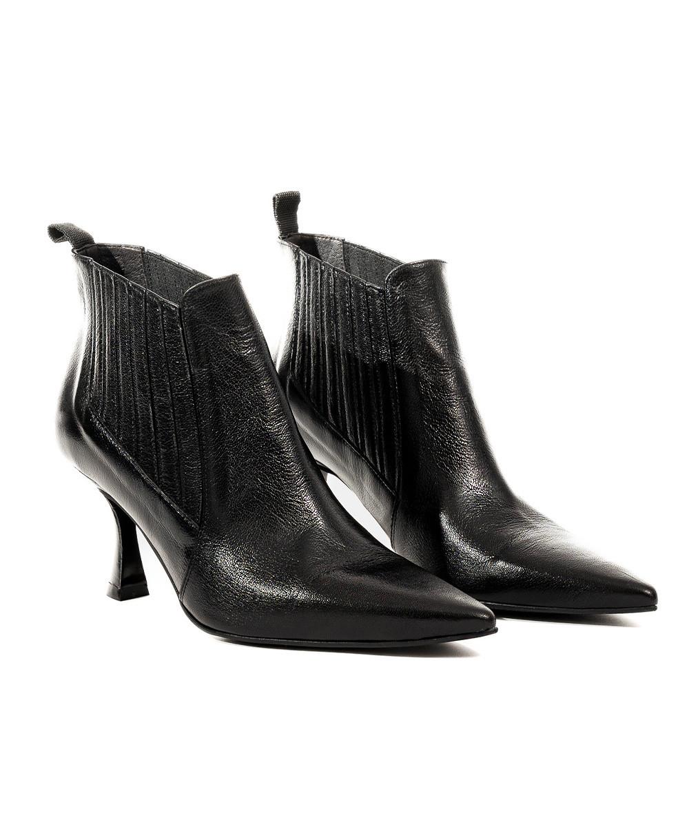zinda Botin chelsea de piel suave negra Superdescuento