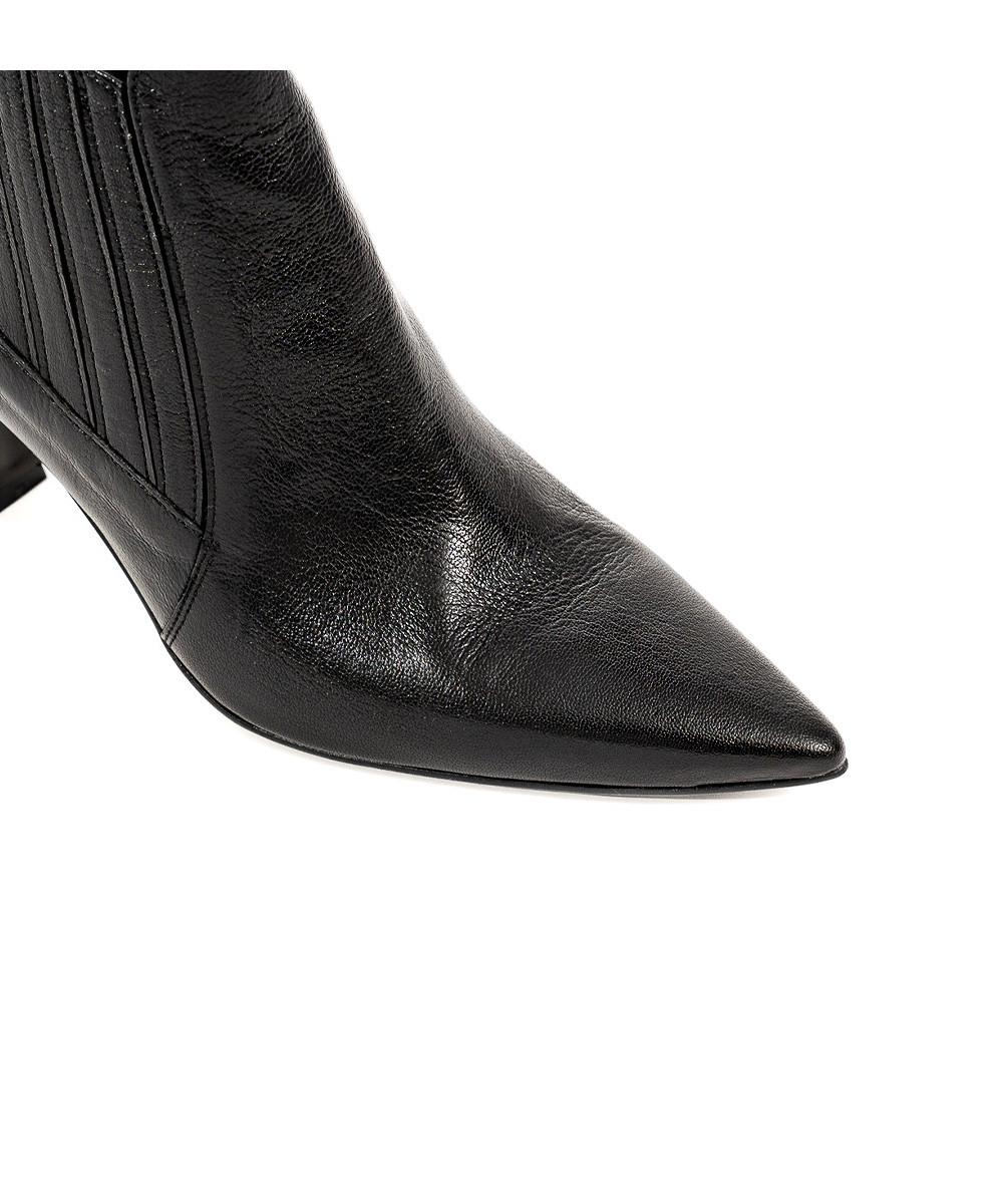 zinda Botin chelsea de piel suave negra Superdescuento