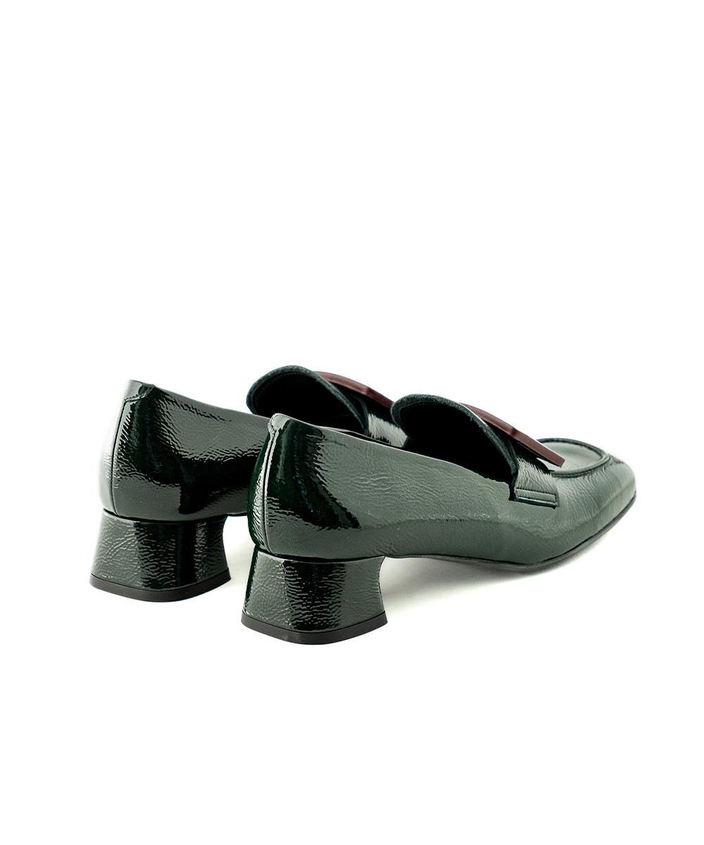zinda Mocasín de piel verde Rebajas de fin de temporada