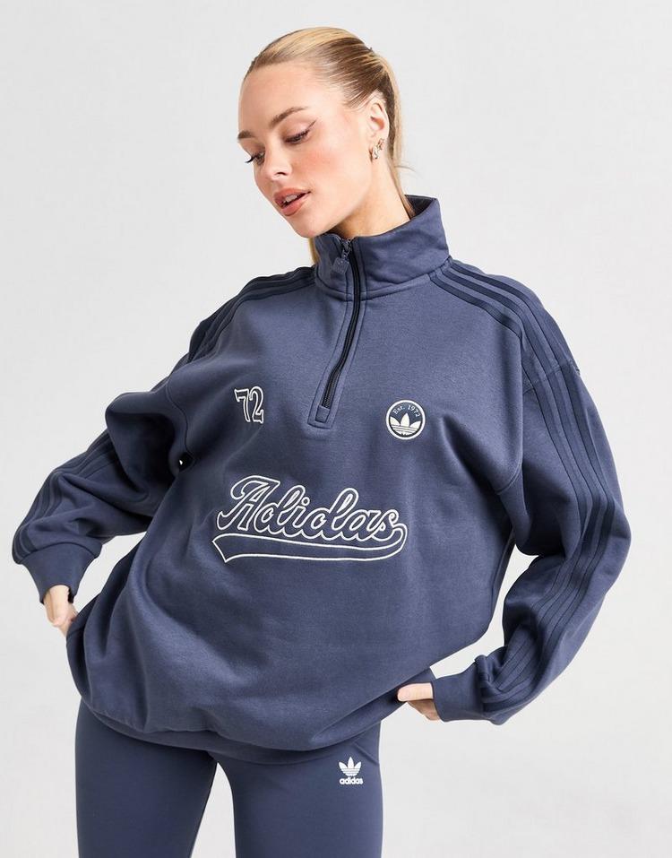 JD Sports adidas Originals Camiseta Baseball 1/4 Zip Envío internacional gratuito