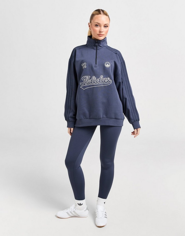 JD Sports adidas Originals Camiseta Baseball 1/4 Zip Envío internacional gratuito