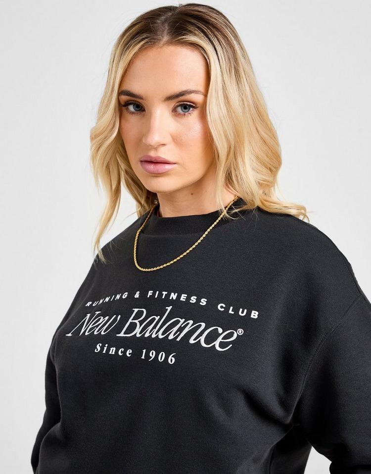 JD Sports New Balance Sudadera Script Embroidered Crew Promoción trimestral