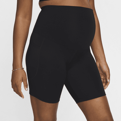 Nike Nike (M) OneMallas cortas de talle alto con bolsillos de 20 cm Dri-FIT (Maternity) - Mujer Ventas relámpago