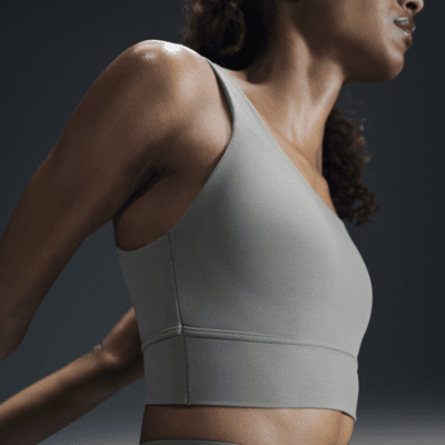 Nike Nike ZenvySujetador deportivo de sujeción media con almohadilla y escote alto - Mujer Tienda