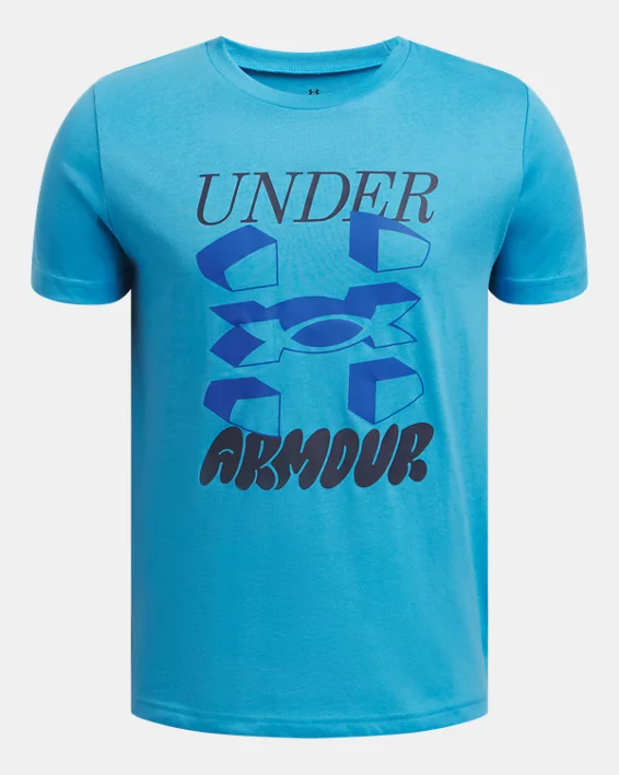 Under Armour Camiseta de manga corta UA Split Big Logo para niño   Oferta exclusiva