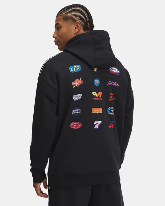 Under Armour Sudadera con capucha Project Rock Icon Fleece para hombre   Rebajas