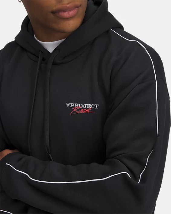 Under Armour Sudadera con capucha Project Rock Icon Fleece para hombre   Rebajas