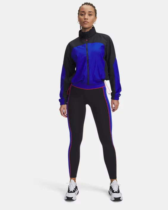 Under Armour Sudadera con cremallera completa de tejido Project Rock para mujer   En oferta