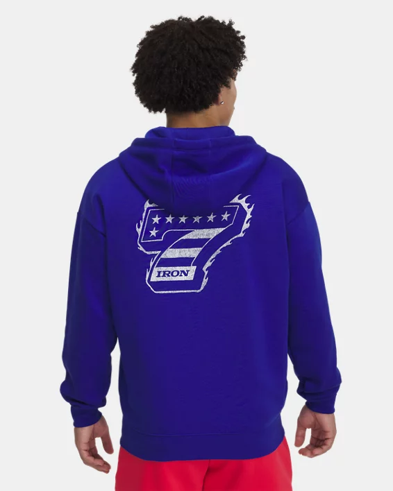 Under Armour Sudadera con cremallera completa Project Rock Icon Fleece para hombre   Rebajas baratas