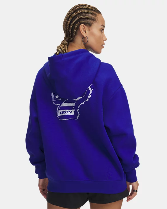 Under Armour Sudadera con cremallera completa Project Rock Iron Paradise para mujer   Descuento