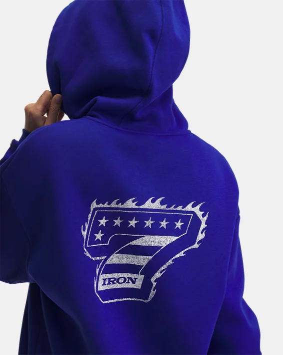 Under Armour Sudadera con cremallera completa Project Rock Iron Paradise para mujer   Descuento