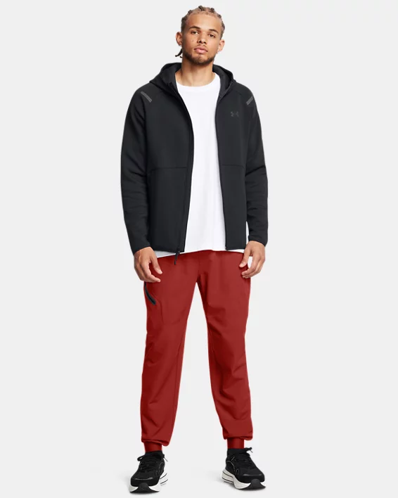 Under Armour Sudadera con capucha y cremallera completa UA Unstoppable Fleece para hombre   Rebajas top
