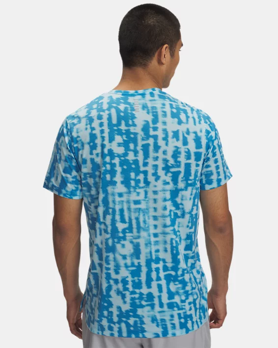 Under Armour Parte superior de manga corta estampada UA Launch para hombre   Ofertas