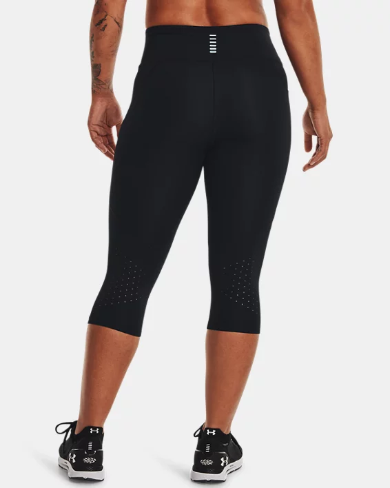Under Armour Pantalón pirata UA Launch para mujer   Gran oferta