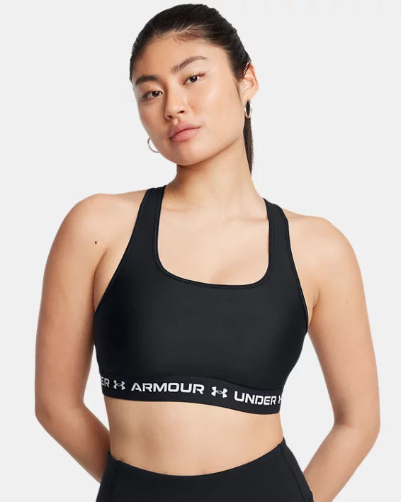 Under Armour Sujetador deportivo de sujeción media y espalda cruzada Armour® para mujer   Tienda