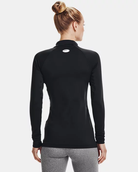 Under Armour Camiseta de manga larga y cuello alto ColdGear® para mujer   Superdescuento
