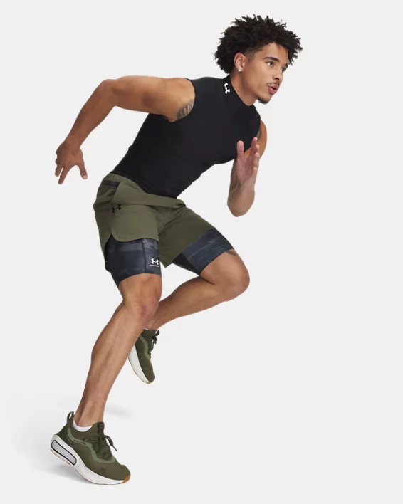 Under Armour Pantalón corto HeatGear® Printed Long para hombre   Grandes descuentos