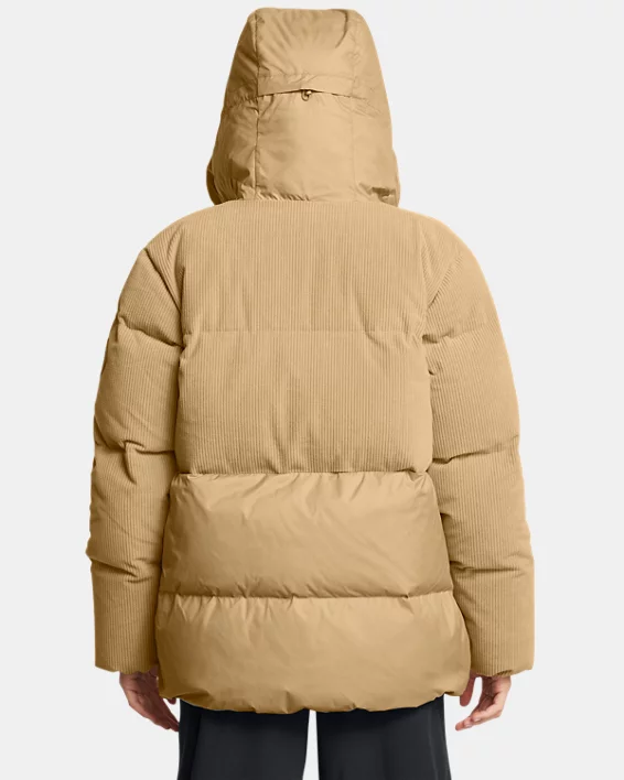 Under Armour Chaqueta acolchada de pana Limitless Down Oversized para mujer   Precios de Black Friday