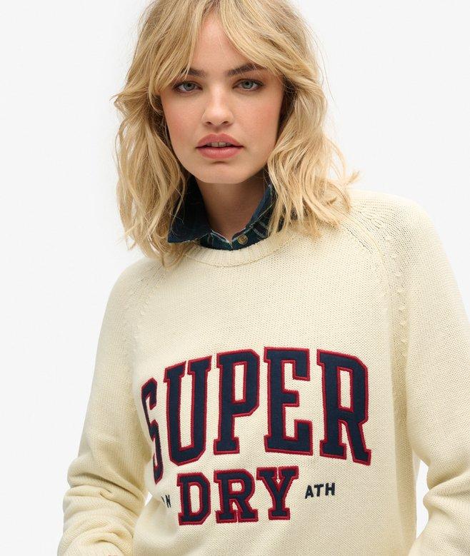 superdry Jersey gráfico holgado de punto con cuello redondo Ahorra y exporta