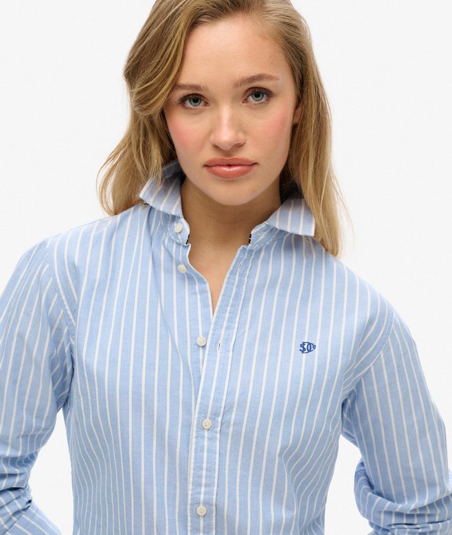 superdry Camisa Oxford de corte ajustado y manga larga Libre de impuestos