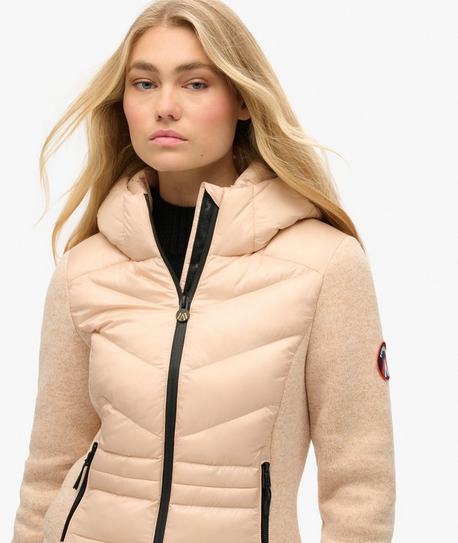 superdry Cazadora híbrida de punto con capucha Storm Ofertas especiales
