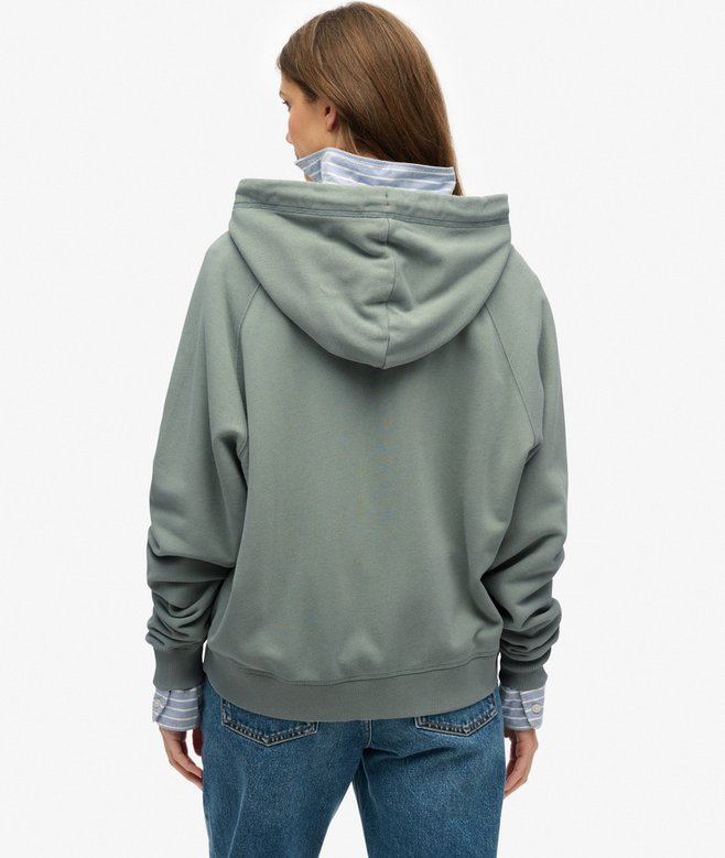 superdry Sudadera con capucha manga reglán cremallera y logo Esssential Precio ultrabajo
