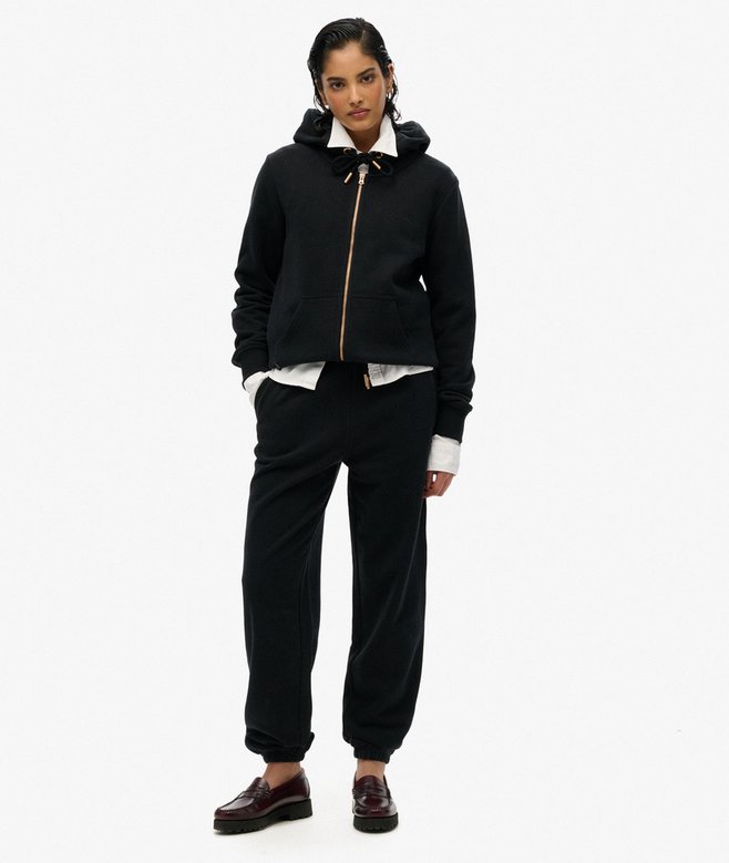 superdry Sudadera con capucha cremallera y logo Essential 2025