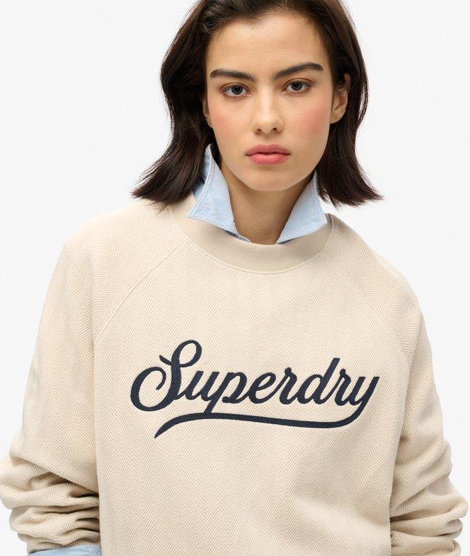 superdry Jersey de espiguilla de cuello redondo Country Club Outlet