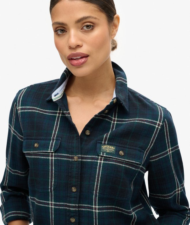 superdry Camisa de leñador de franela a cuadros Outlet online