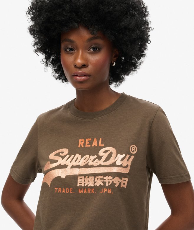 superdry Camiseta con gráfico logotipo VL y adornos Venta caliente