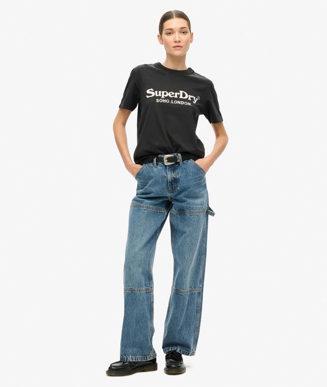 superdry Camiseta de corte relajado con acabado metalizado Venue Rebajas baratas