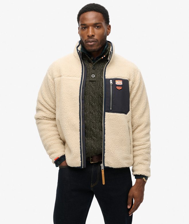 superdry Forro polar con cremallera integral Vintage Retro COMPRAR AHORA