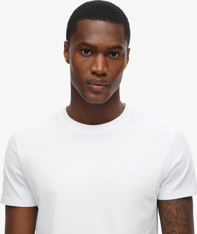 superdry Camiseta de algodón orgánico con logotipo Essential ÚLTIMAS EDICIONES