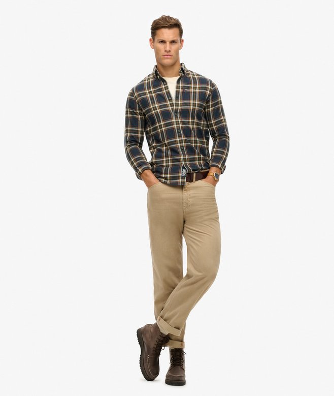 superdry Camisa de algodón orgánico a cuadros vintage Promoción por tiempo limitado