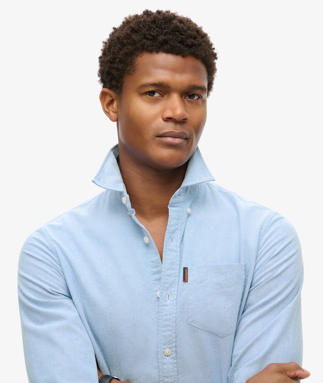 superdry Camisa Oxford de manga larga Promoción trimestral