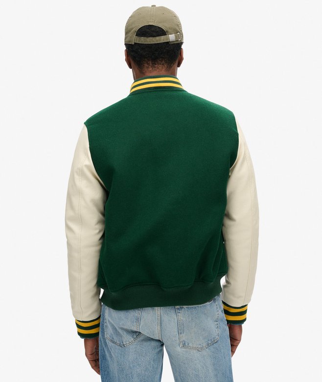 superdry Cazadora bómber de lana Varsity Superdescuento