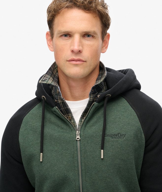 superdry Sudadera de béisbol con capucha y cremallera Essential Tienda de fábrica